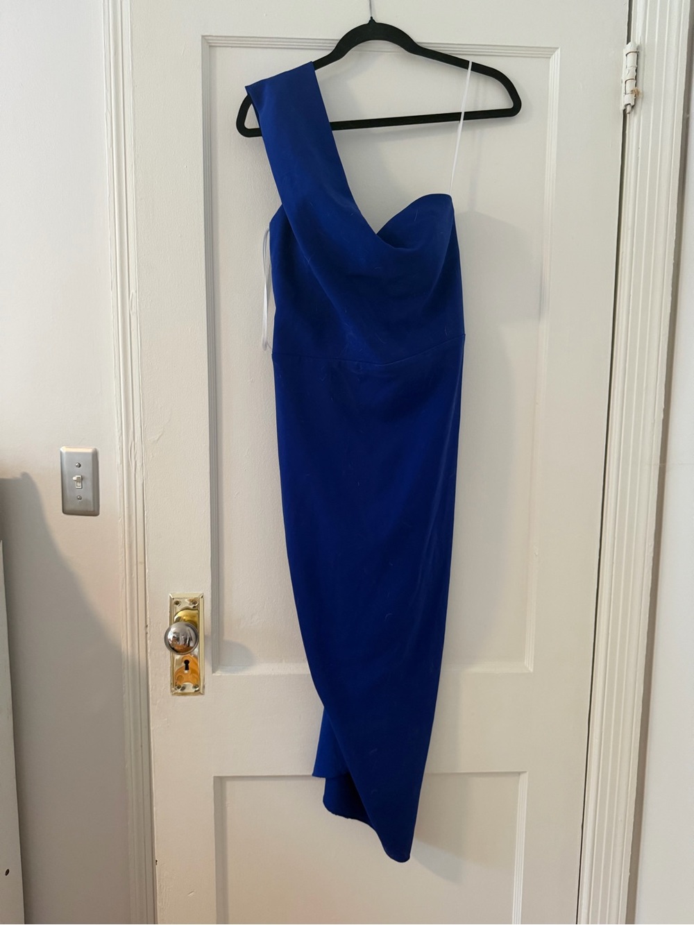 Issue New York One-Shoulder Cobalt Blue Sheath Dress